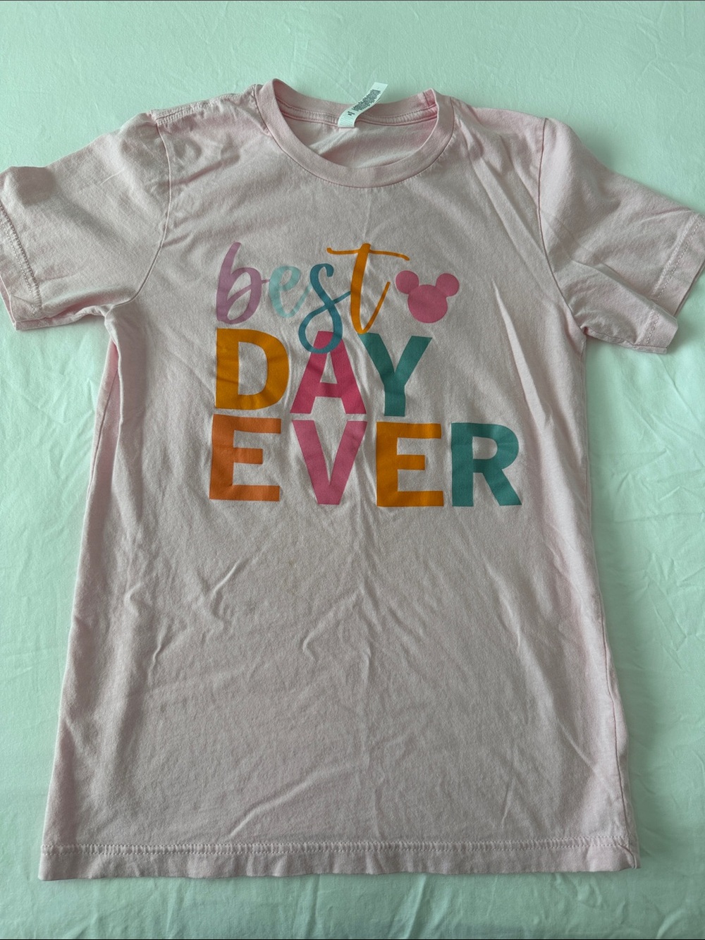 Women’s Disney Pink "Best Day Ever" Graphic Tee